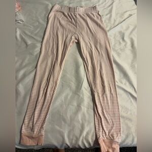 Lake pajamas pink pants size 8 stripes bottoms Pima